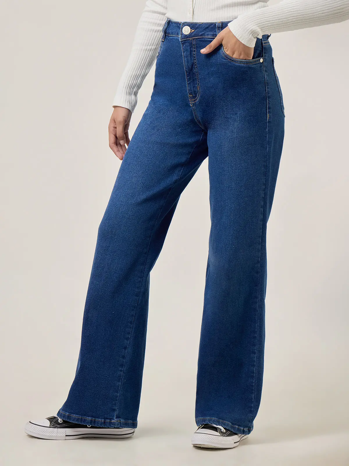 JEANS WIDE LEG MUJER INDEX - 5