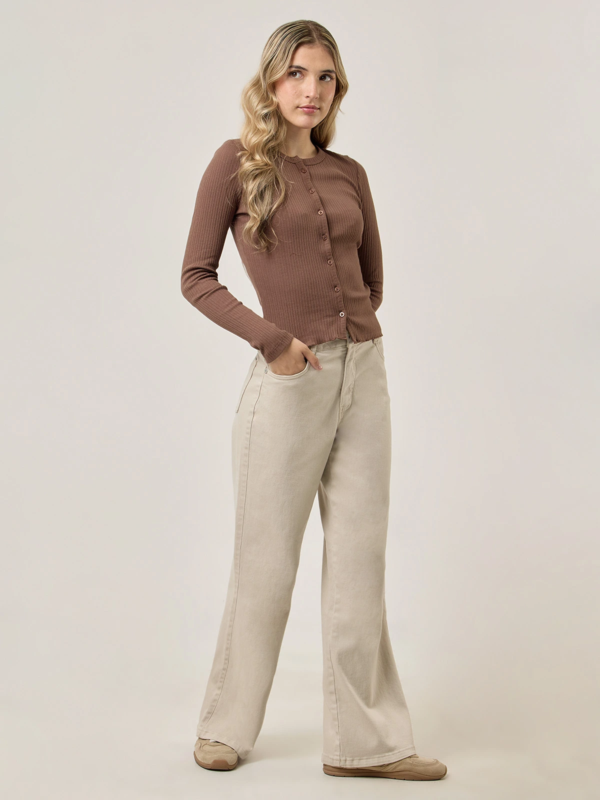 JEANS WIDE LEG MUJER INDEX - 1