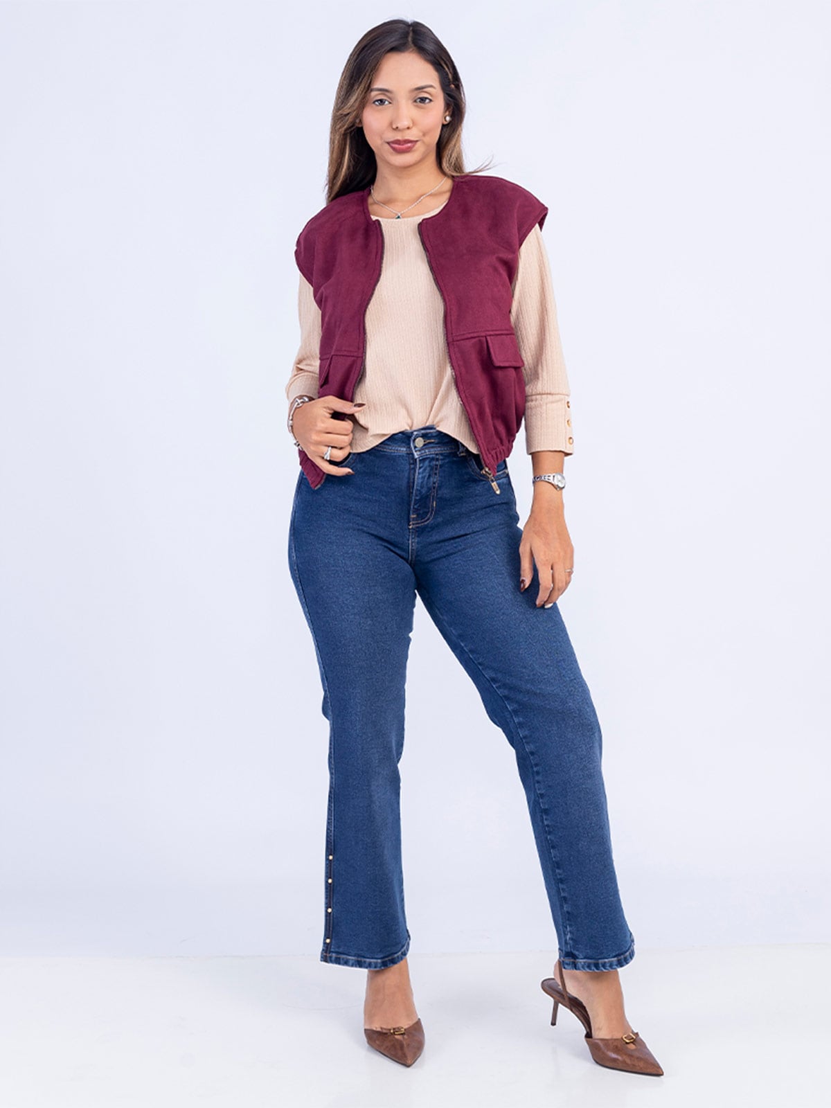 CHALECO MUJER SODA BLUES VICEN - 1