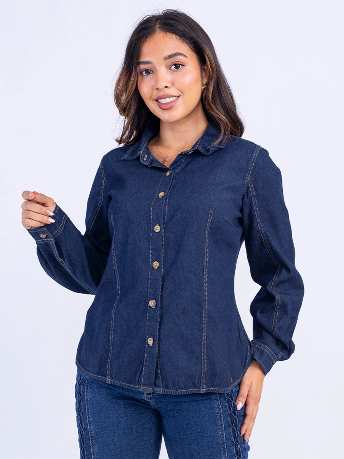BLUSA MUJER SODA KORA DENIM - 2