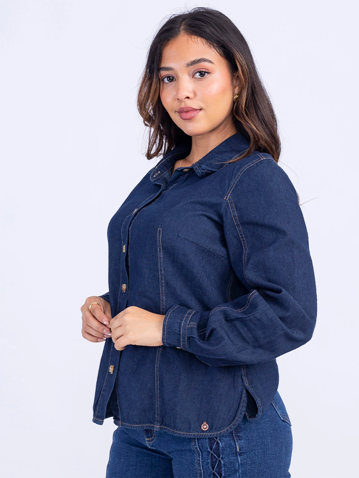 BLUSA MUJER SODA KORA DENIM - 3