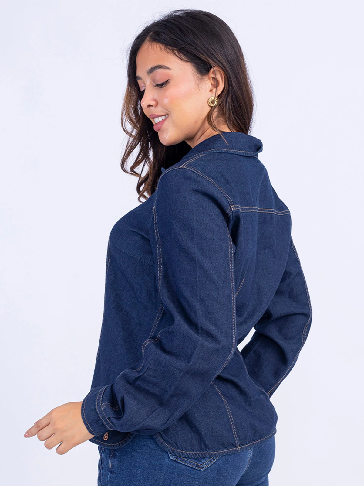 BLUSA MUJER SODA KORA DENIM - 4