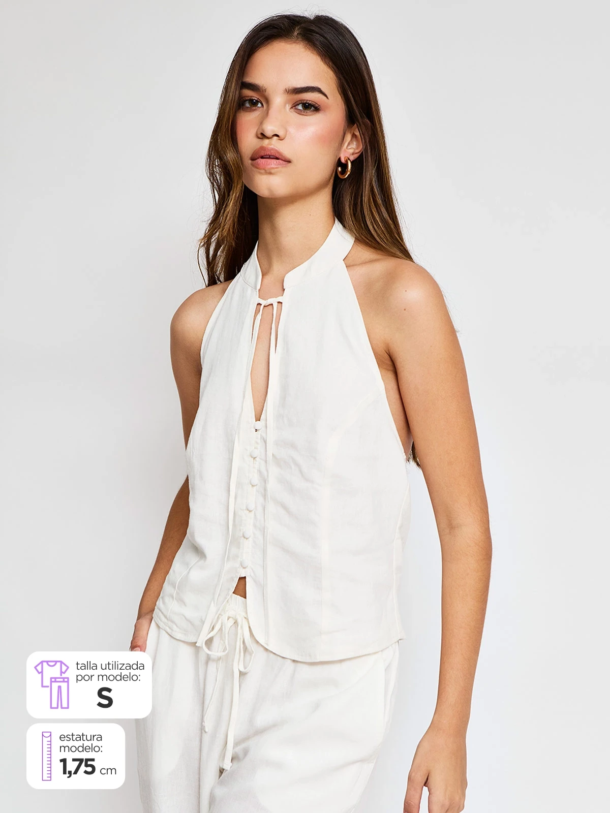 BLUSA SIN MANGAS MUJER INDEX - 1