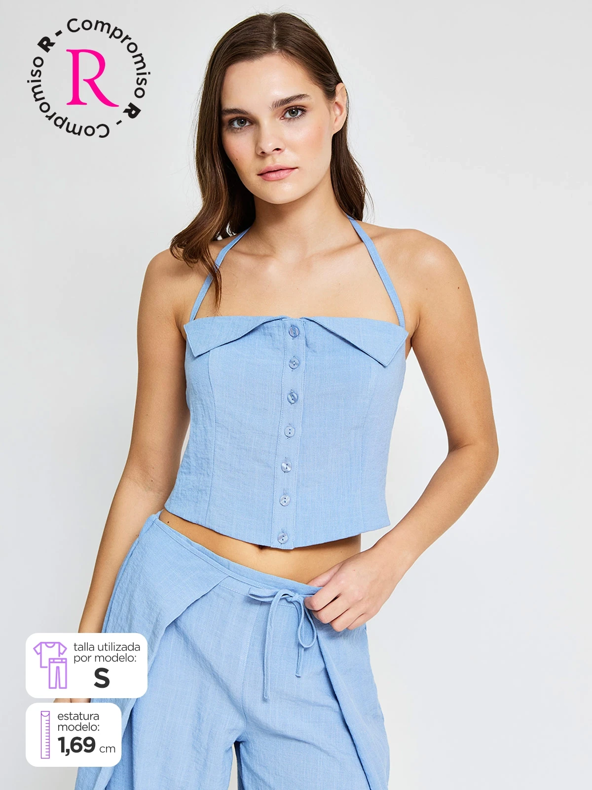 BLUSA SIN MANGAS MUJER INDEX - 1
