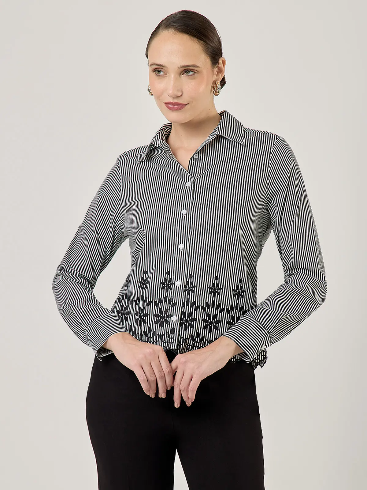 BLUSA MANGA LARGA MUJER JOHN HOLDEN IRMA - 1