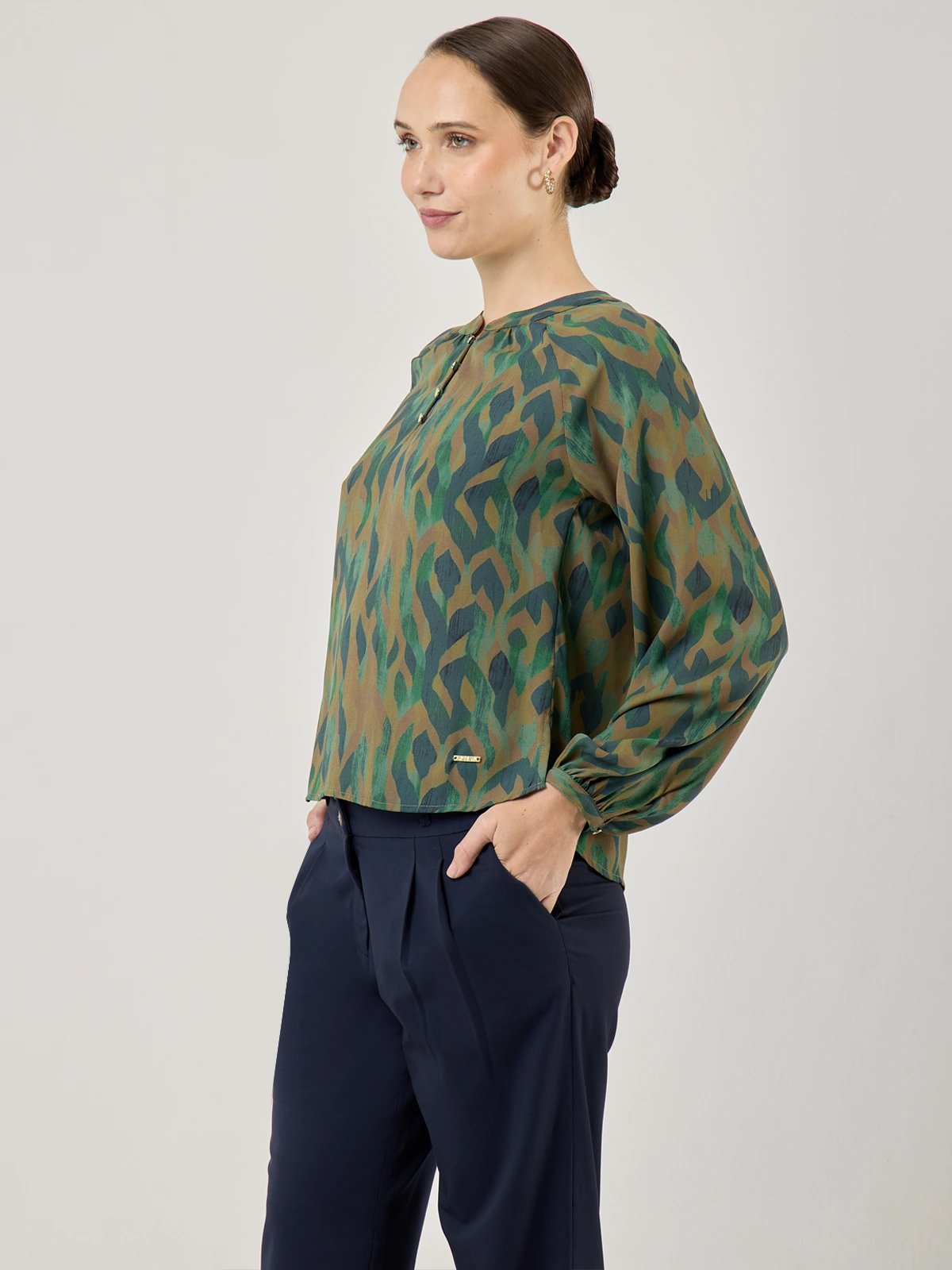 BLUSA MANGA LARGA MUJER JOHN HOLDEN KIMBERLY - 3