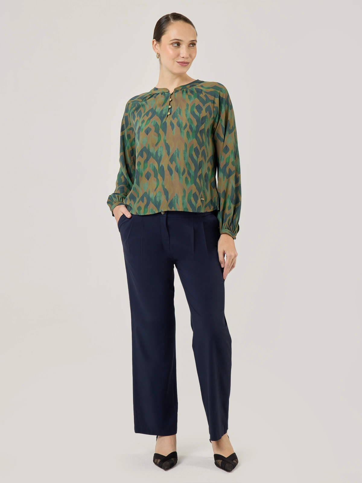 BLUSA MANGA LARGA MUJER JOHN HOLDEN KIMBERLY - 5