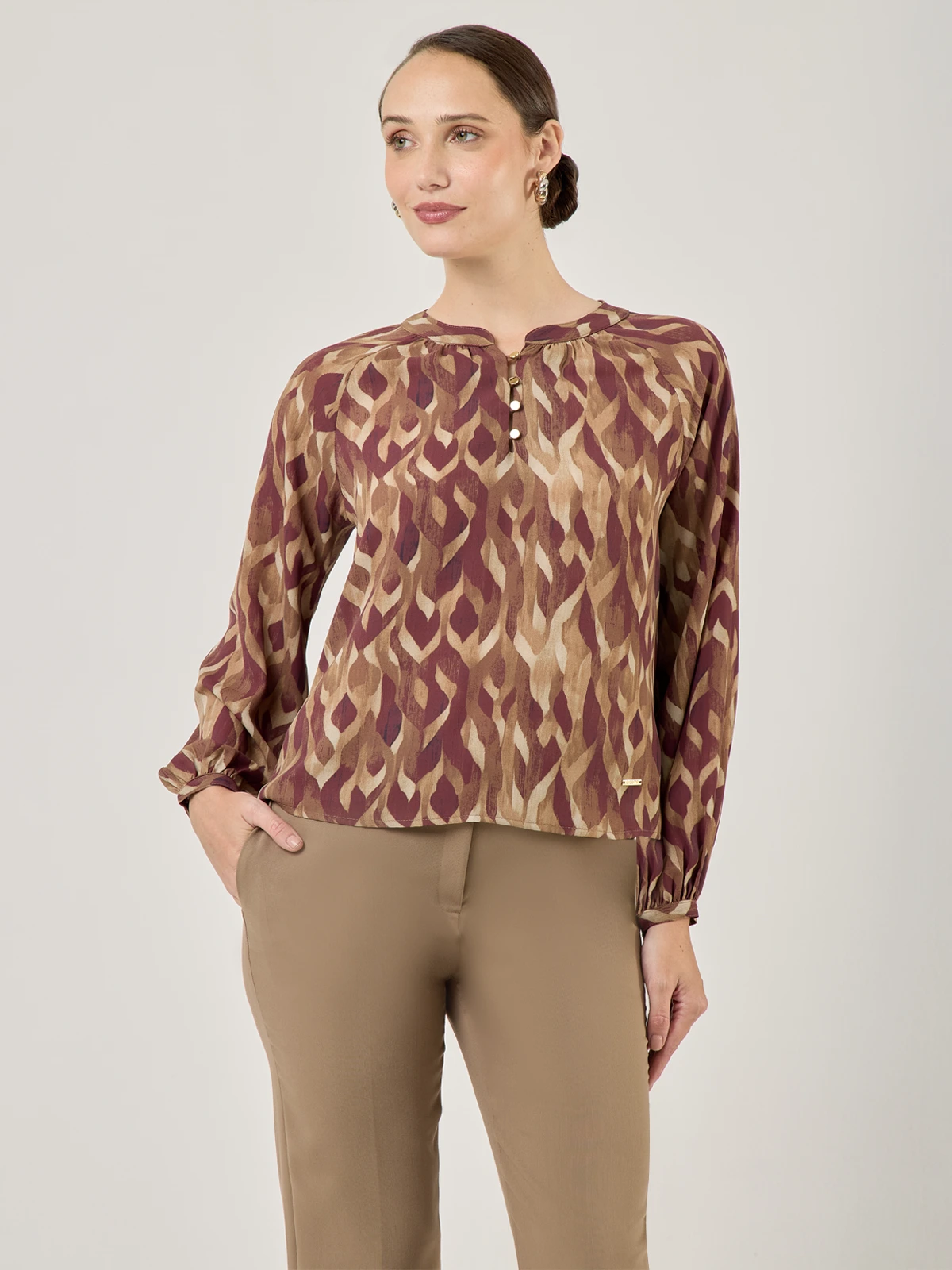 BLUSA MANGA LARGA MUJER JOHN HOLDEN KIMBERLY - 1