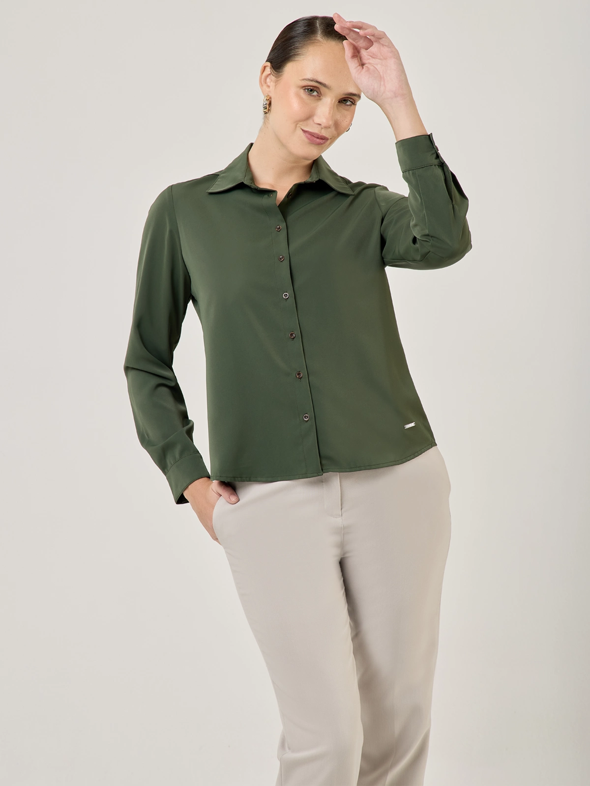 BLUSA MANGA LARGA MUJER JOHN HOLDEN WOMAN HELEN - 1