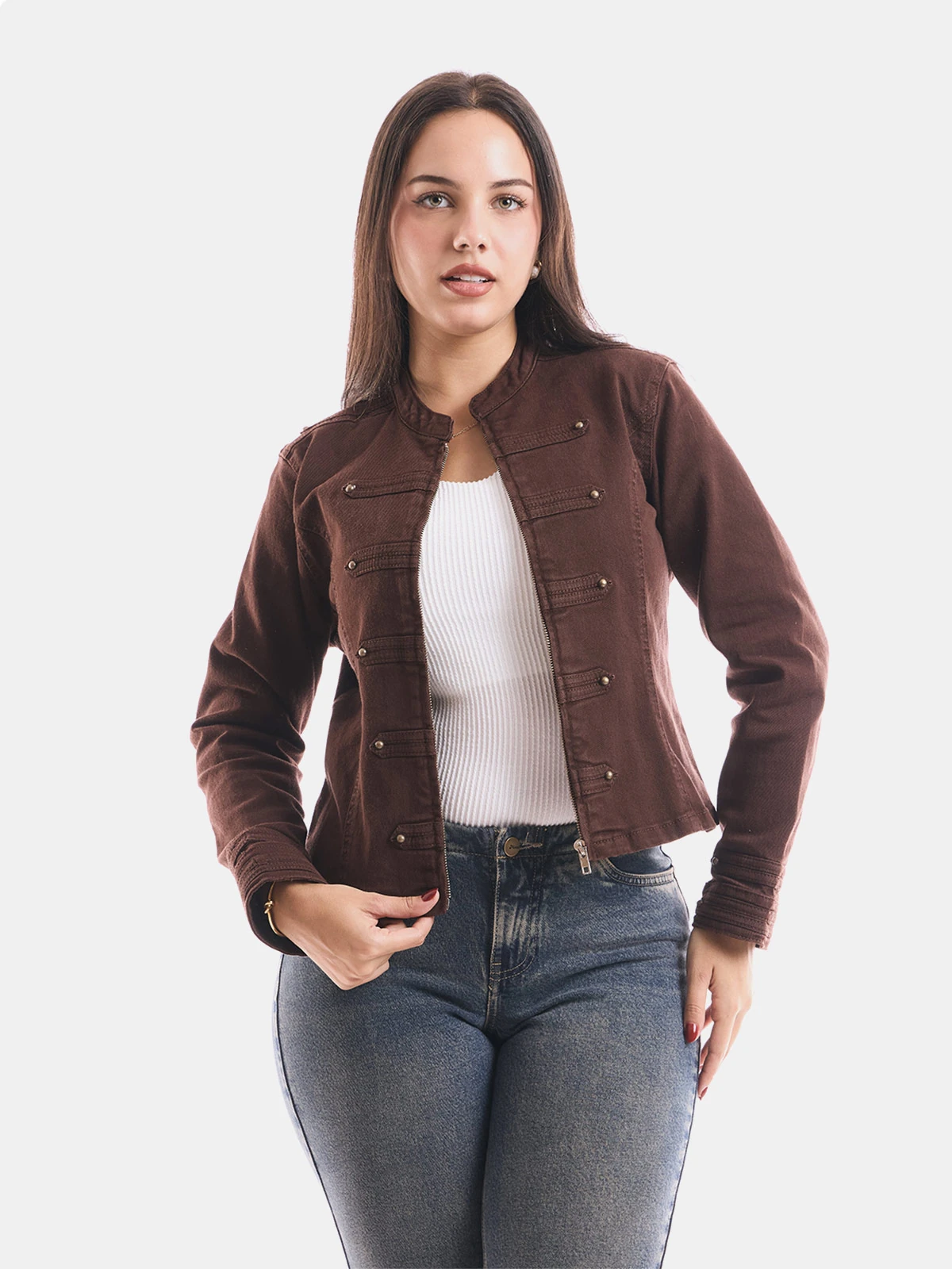 CASACA MUJER METAL JEANS NAPOLEON - 1