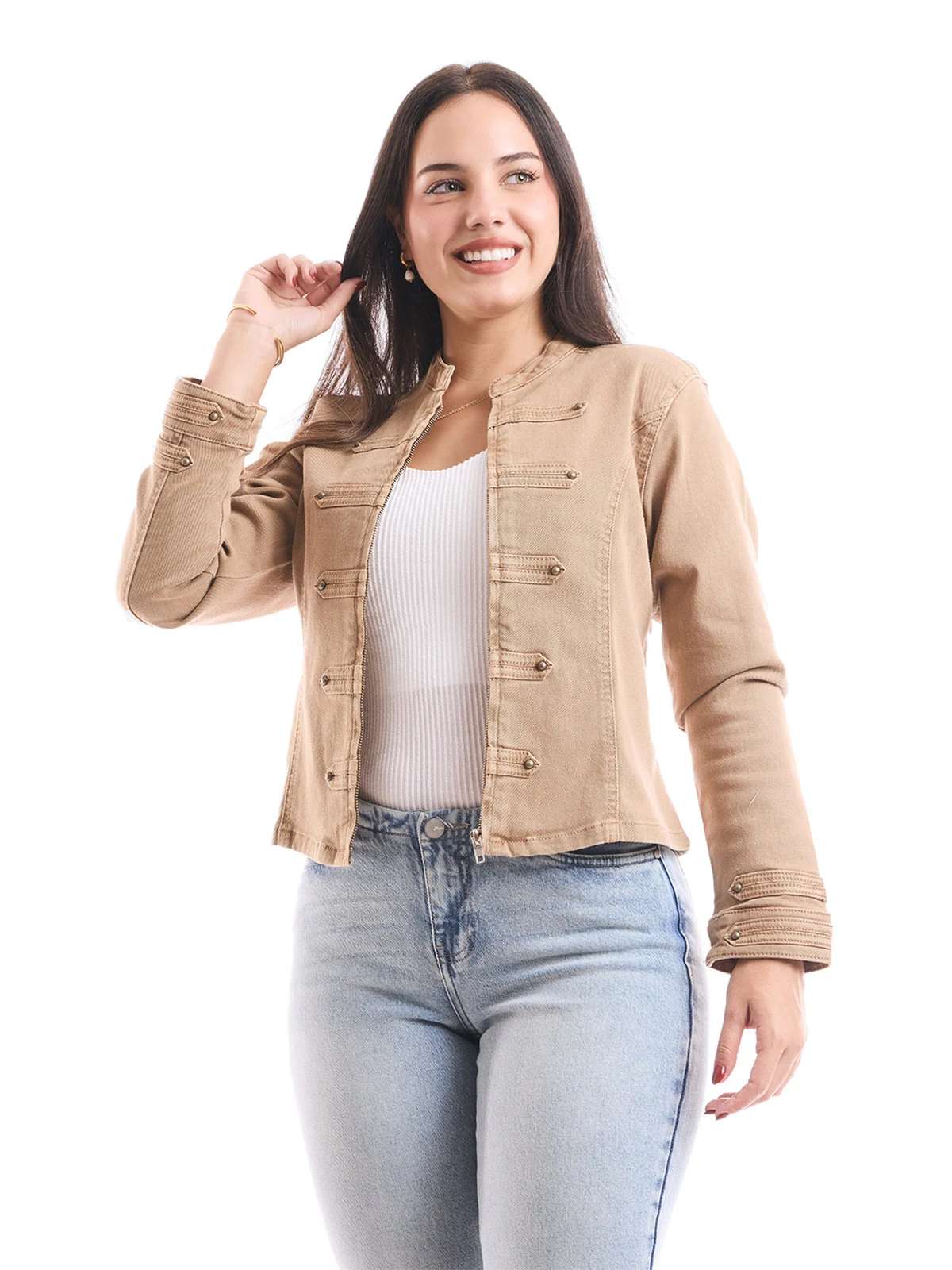 CASACA MUJER METAL JEANS NAPOLEON - 1