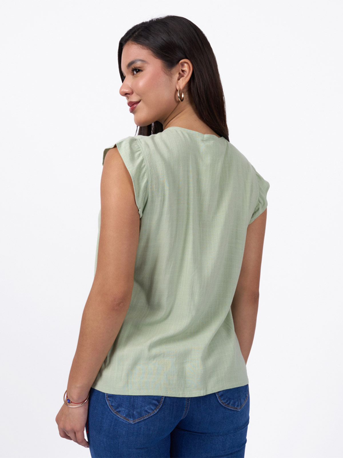BLUSA MANGA CORTA MUJER BRONCO CATALEIA - 2