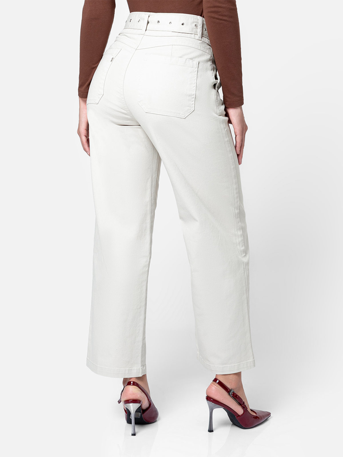 PANTALÓN STRAIGHT MUJER PIONIER DRILL STRETCH - 2