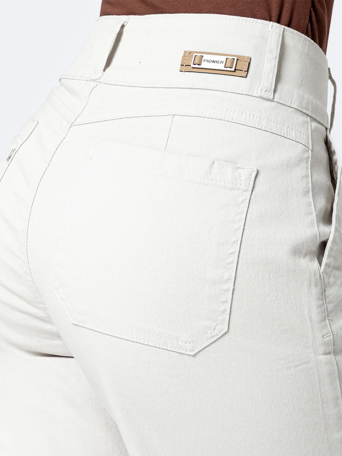 PANTALÓN STRAIGHT MUJER PIONIER DRILL STRETCH - 3
