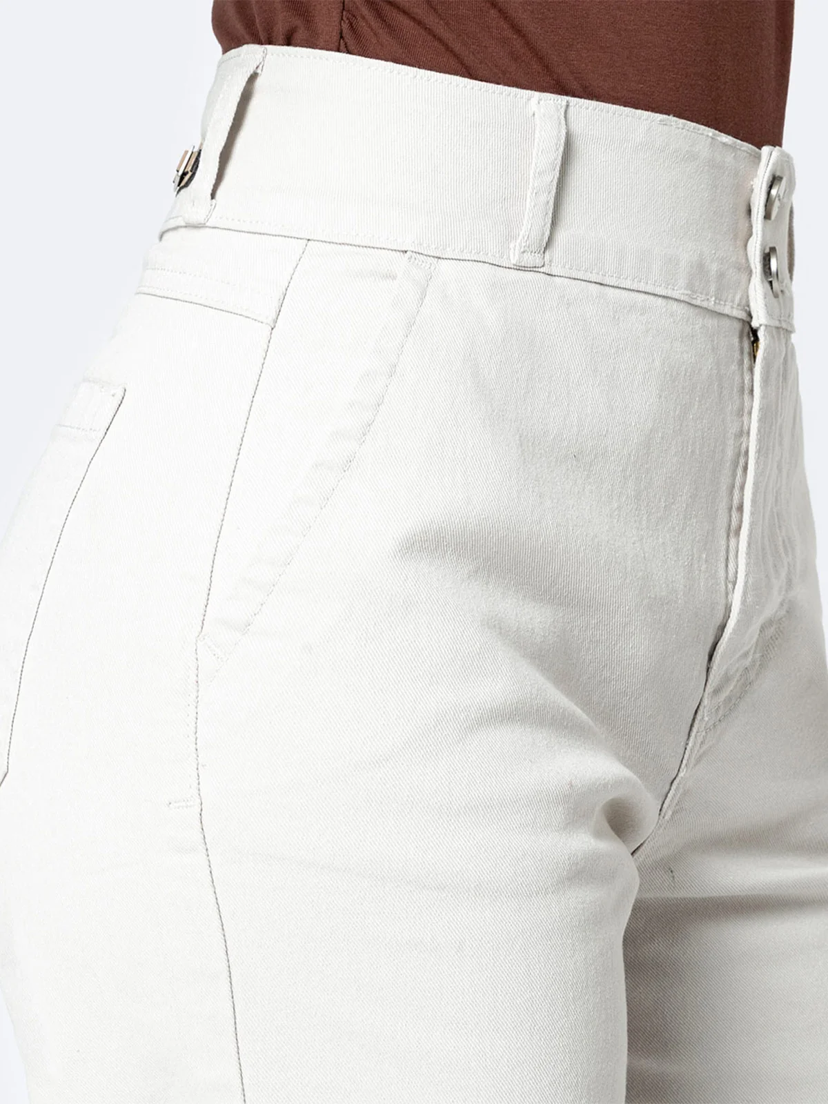 PANTALÓN STRAIGHT MUJER PIONIER DRILL STRETCH  - 4