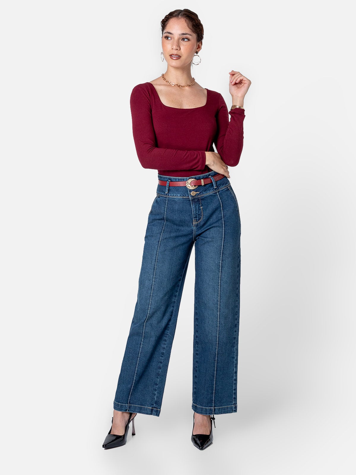 JEAN STRAIGHT MUJER PIONIER PADELI - 1