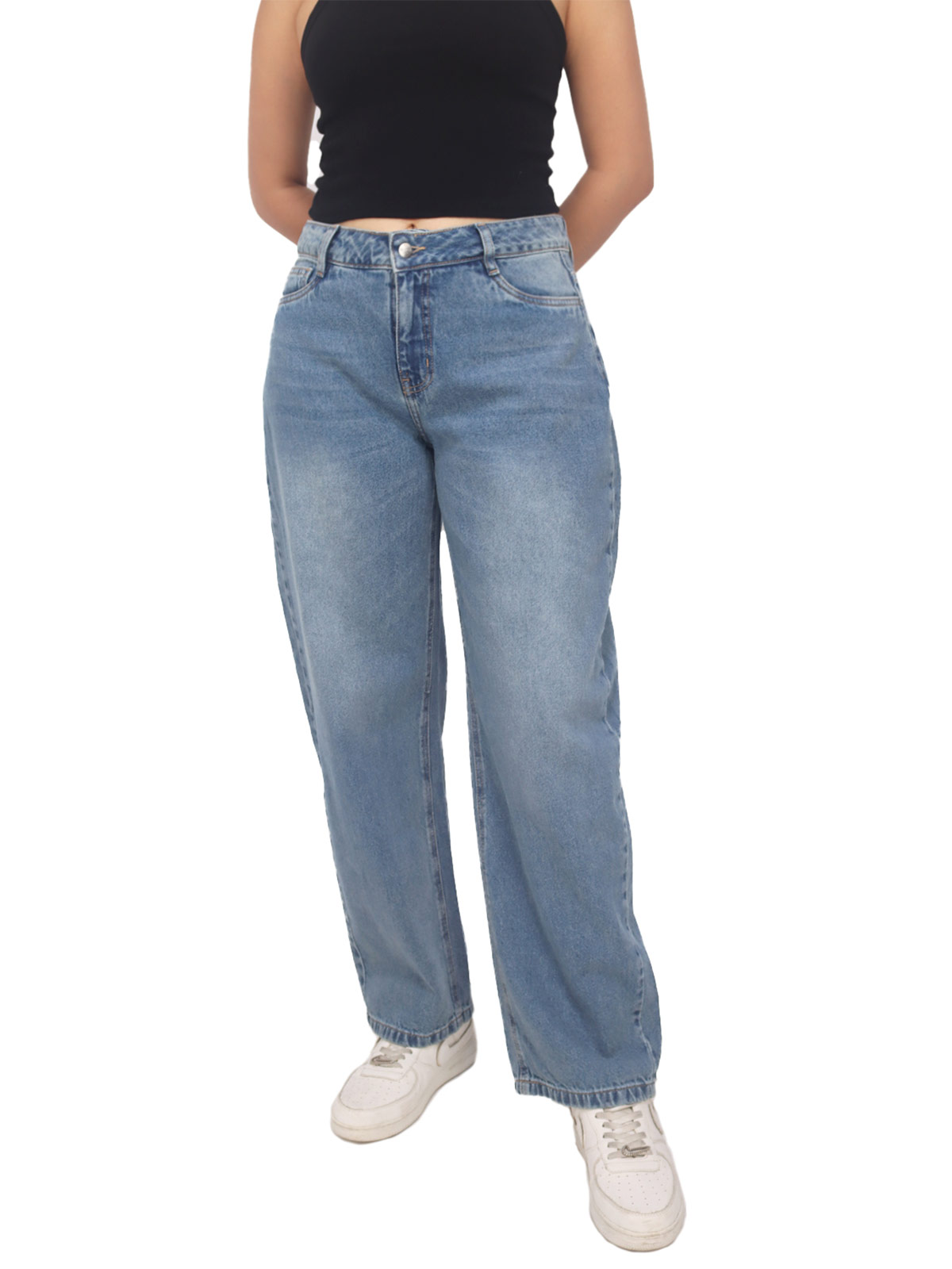 JEAN MUJER BAGGY KAYRA POBLET PERFECT FIT BARREL - 1