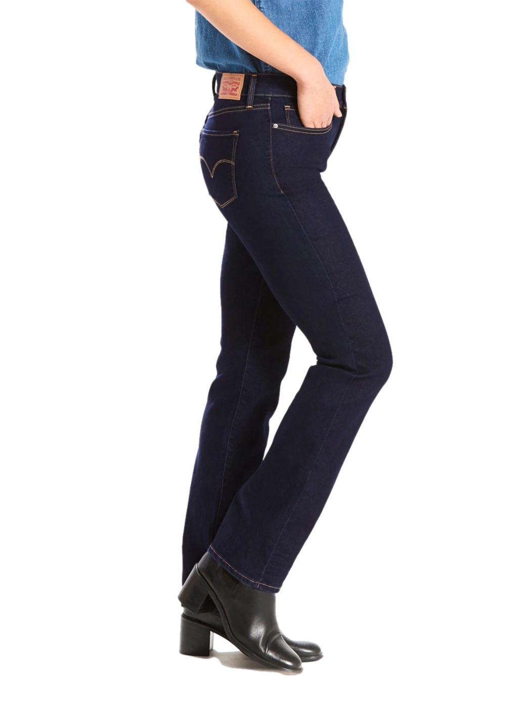 JEAN STRAIGHT FIT MUJER LEVI'S 314 SHAPING DARKEST SKY - 3