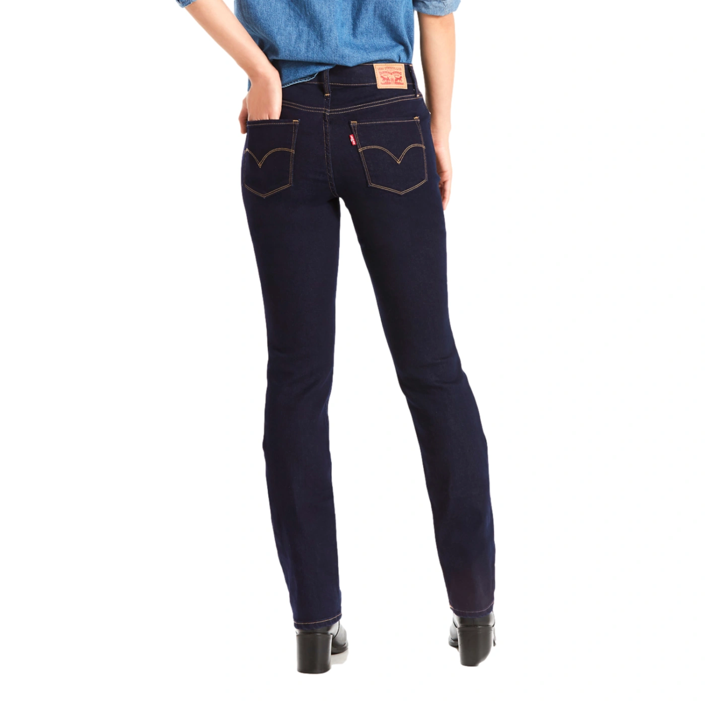 JEAN STRAIGHT FIT MUJER LEVI'S 314 SHAPING DARKEST SKY - 3