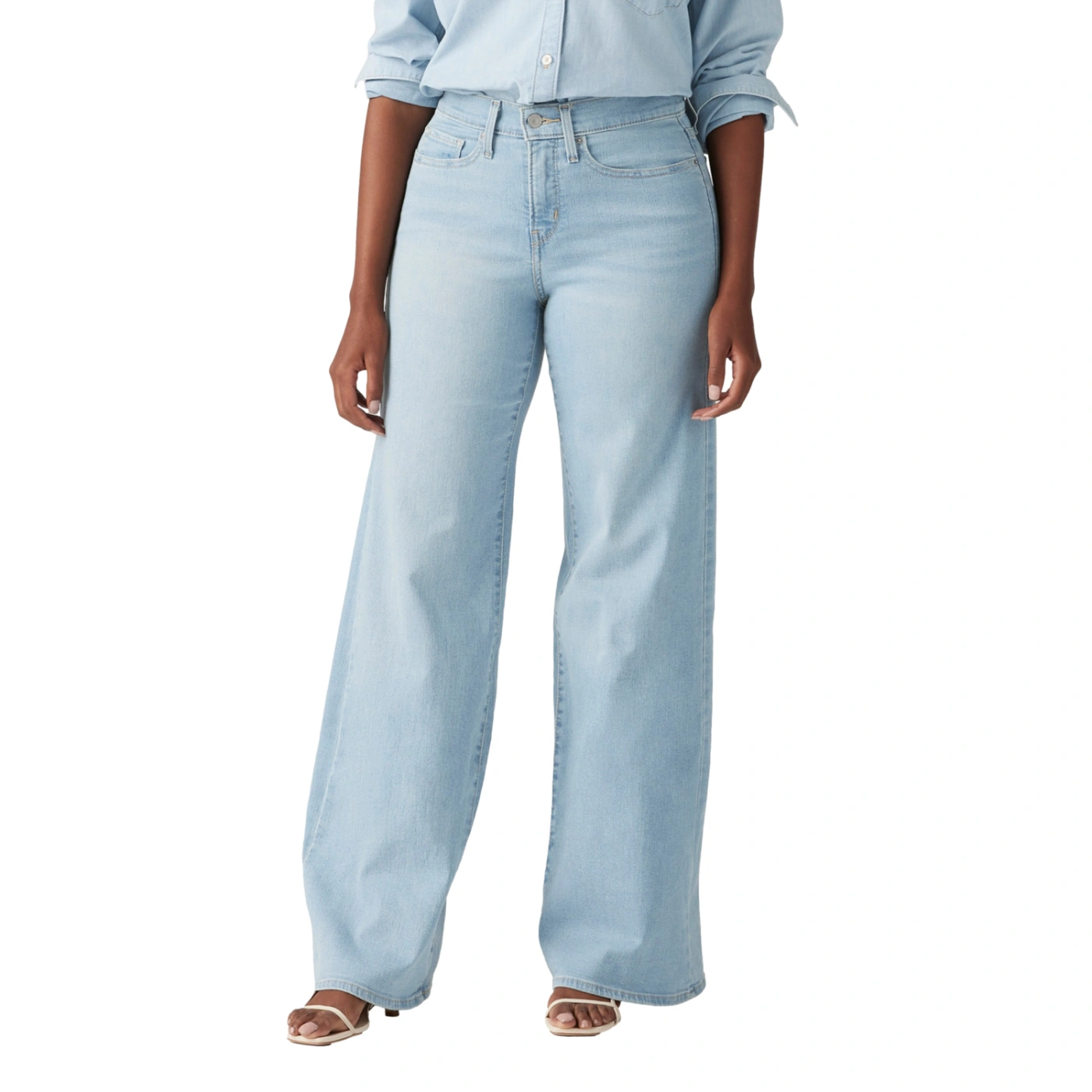 JEAN WIDE LEG MUJER LEVI'S 318 SHAPING TALL GLASS OF WATER - 4