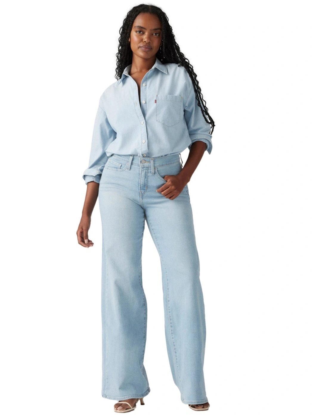 JEAN WIDE LEG MUJER LEVI'S 318 SHAPING TALL GLASS OF WATER - 4