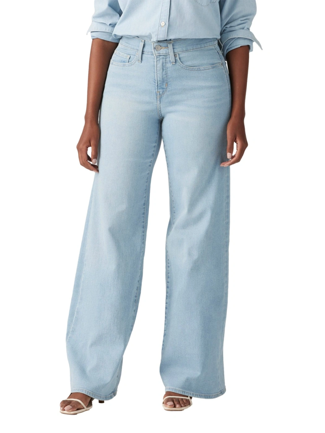 JEAN WIDE LEG MUJER LEVI'S 318 SHAPING TALL GLASS OF WATER - 1