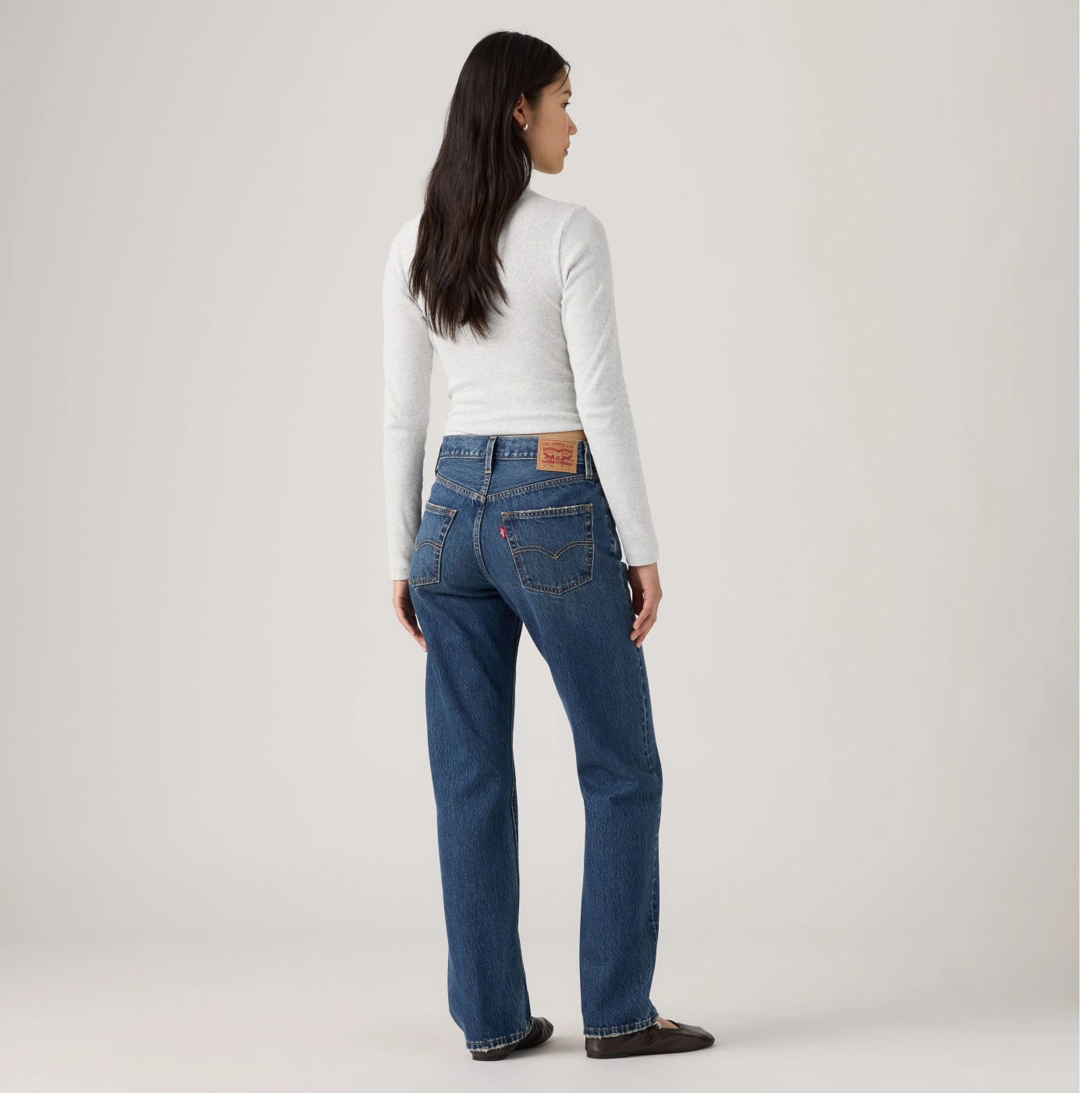 JEAN REGILAR FIT MUJER LEVI'S 501 90S MARBLE RUN - 2