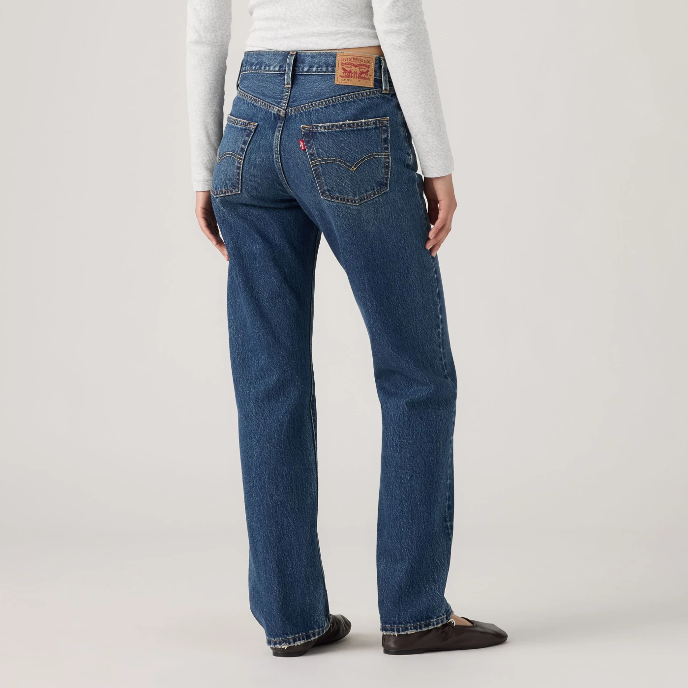 JEAN REGILAR FIT MUJER LEVI'S 501 90S MARBLE RUN - 4