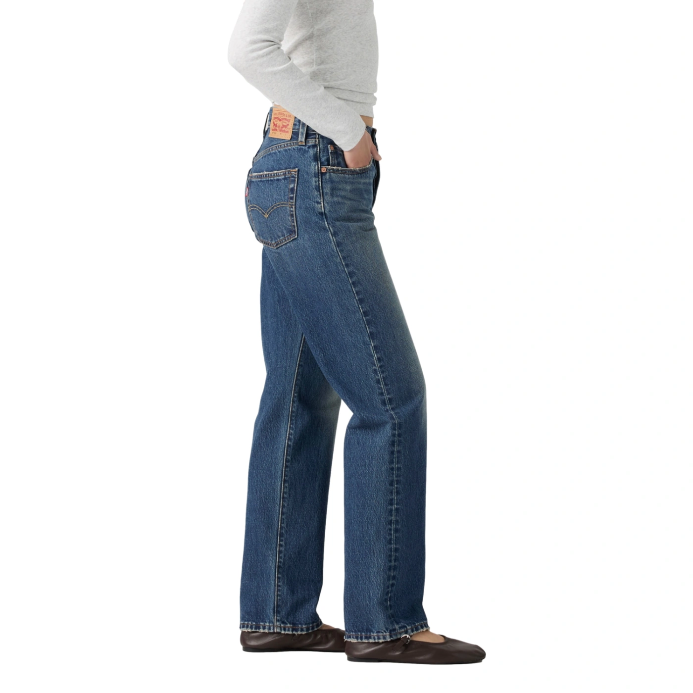 JEAN REGILAR FIT MUJER LEVI'S 501 90S MARBLE RUN - 3