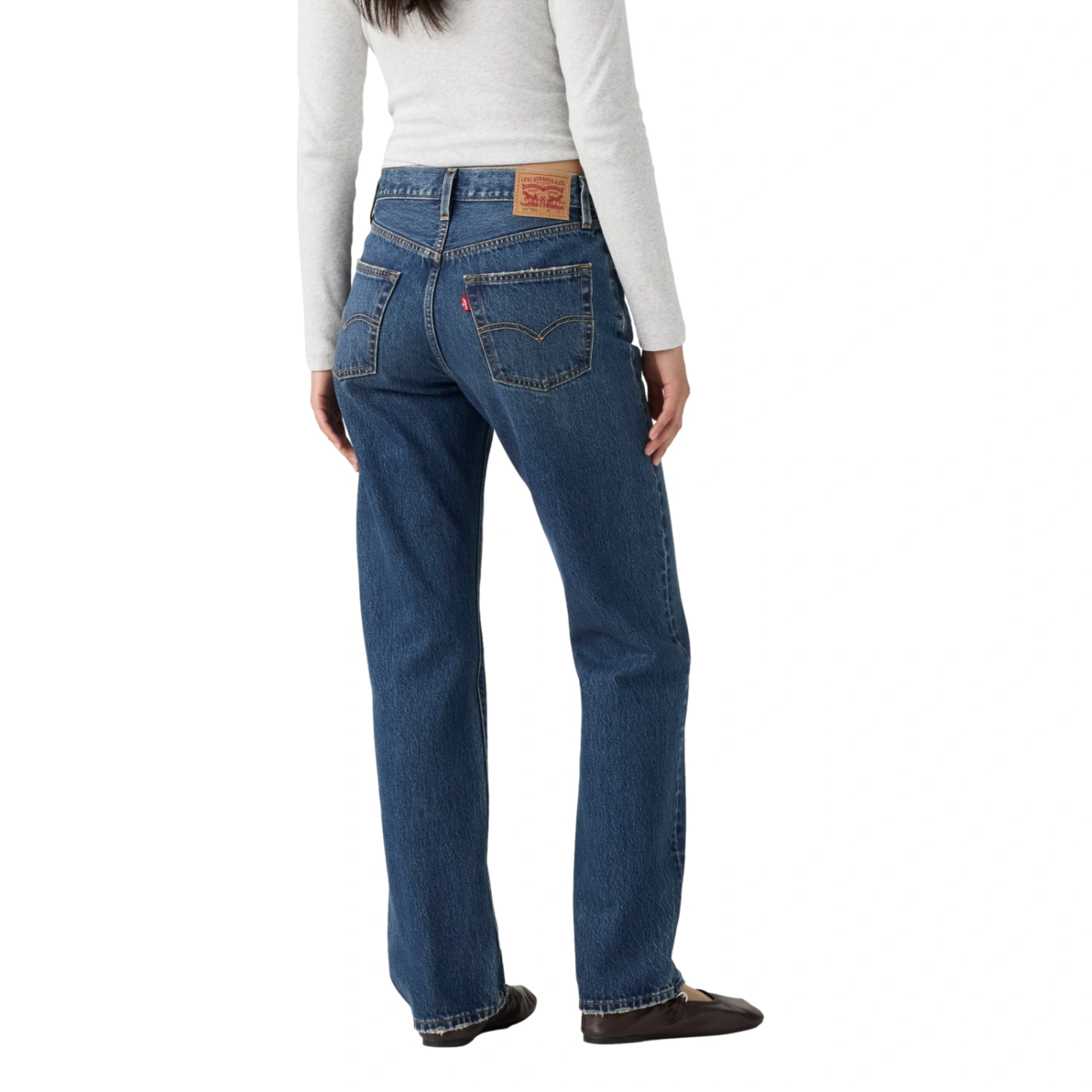 JEAN REGILAR FIT MUJER LEVI'S 501 90S MARBLE RUN - 4