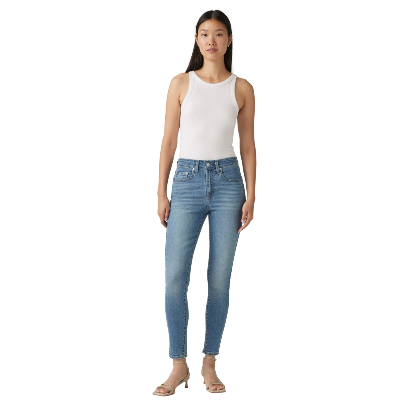 JEAN SKINNY FIT MUJER LEVI'S 721 HIGH RISE ETERNAL INDIGO MID - 1