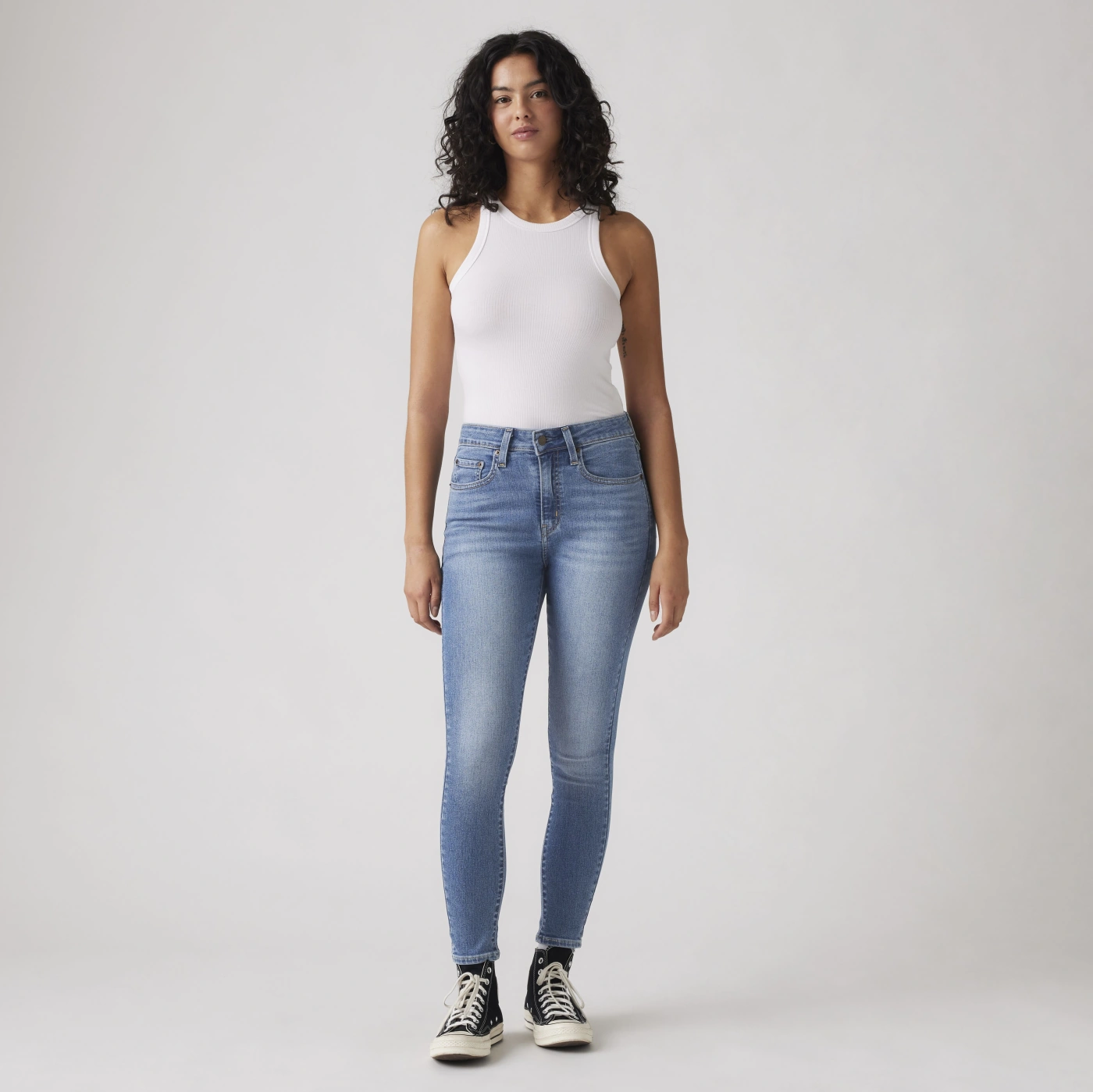 JEAN SKINNY FIT MUJER LEVI'S 721 HIGH RISE ETERNAL INDIGO MID - 1