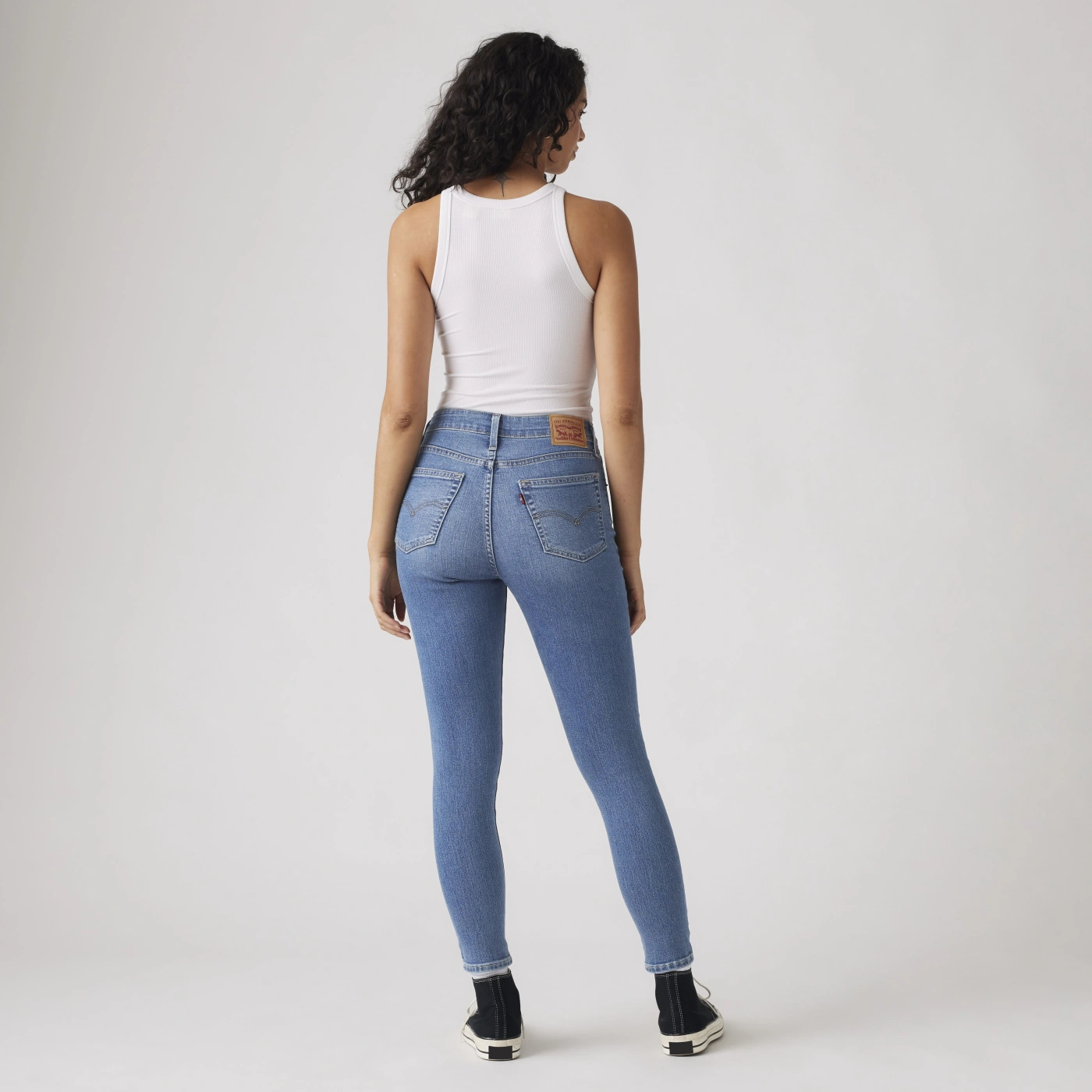 JEAN SKINNY FIT MUJER LEVI'S 721 HIGH RISE ETERNAL INDIGO MID - 2