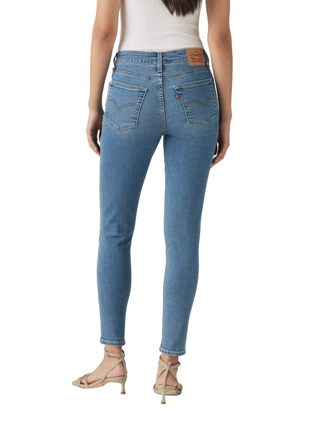 JEAN SKINNY FIT MUJER LEVI'S 721 HIGH RISE ETERNAL INDIGO MID - 2