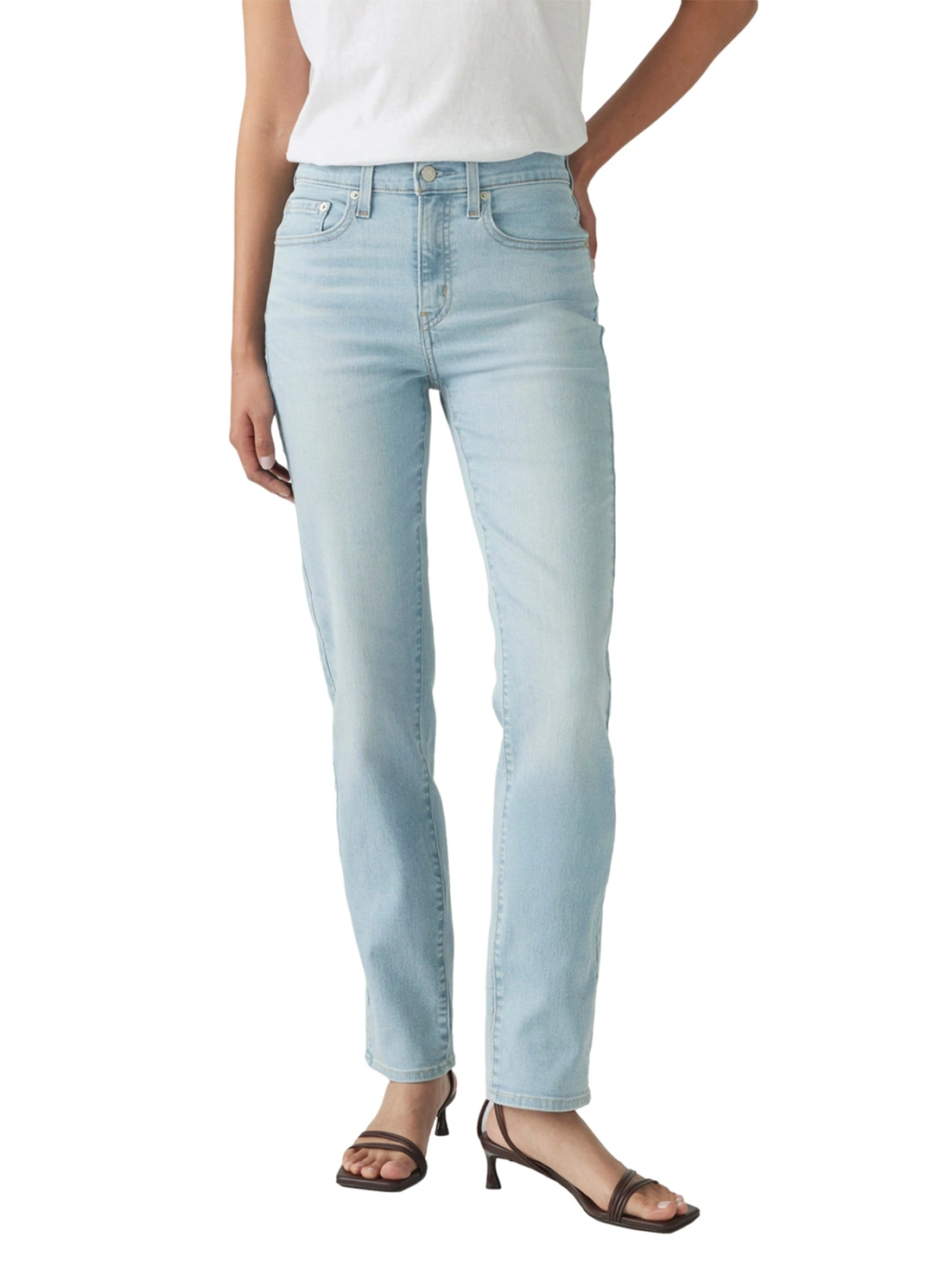 JEAN RECTO MUJER LEVI'S 724 HIGH RISE STRAIGHT ETERNAL INDIGO LIGHT - 1