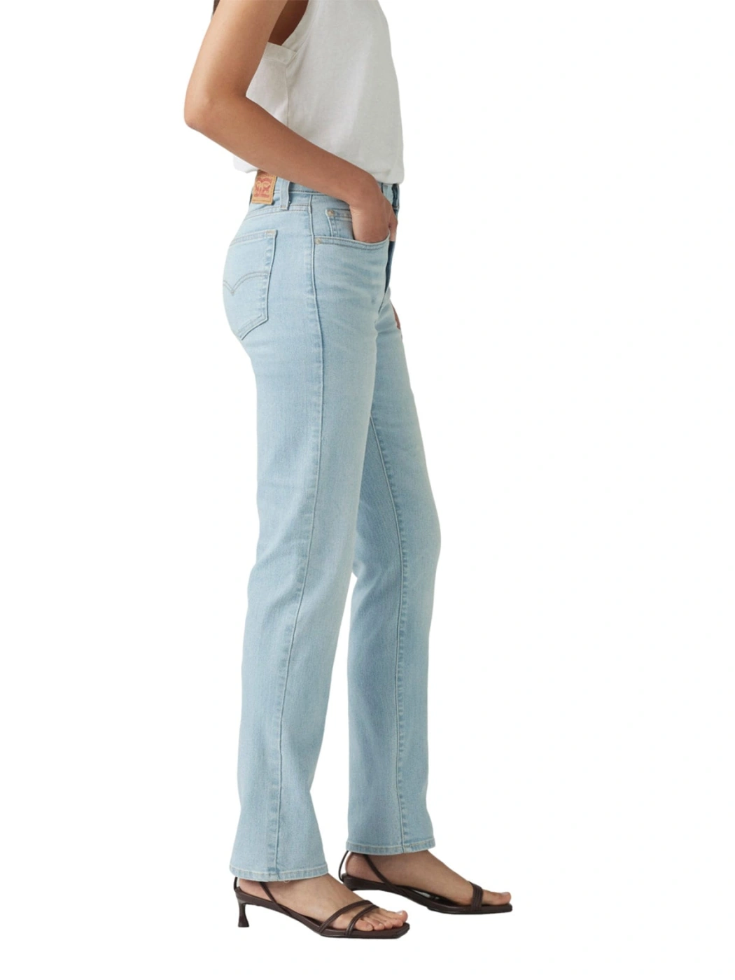 JEAN RECTO MUJER LEVI'S 724 HIGH RISE STRAIGHT ETERNAL INDIGO LIGHT - 3