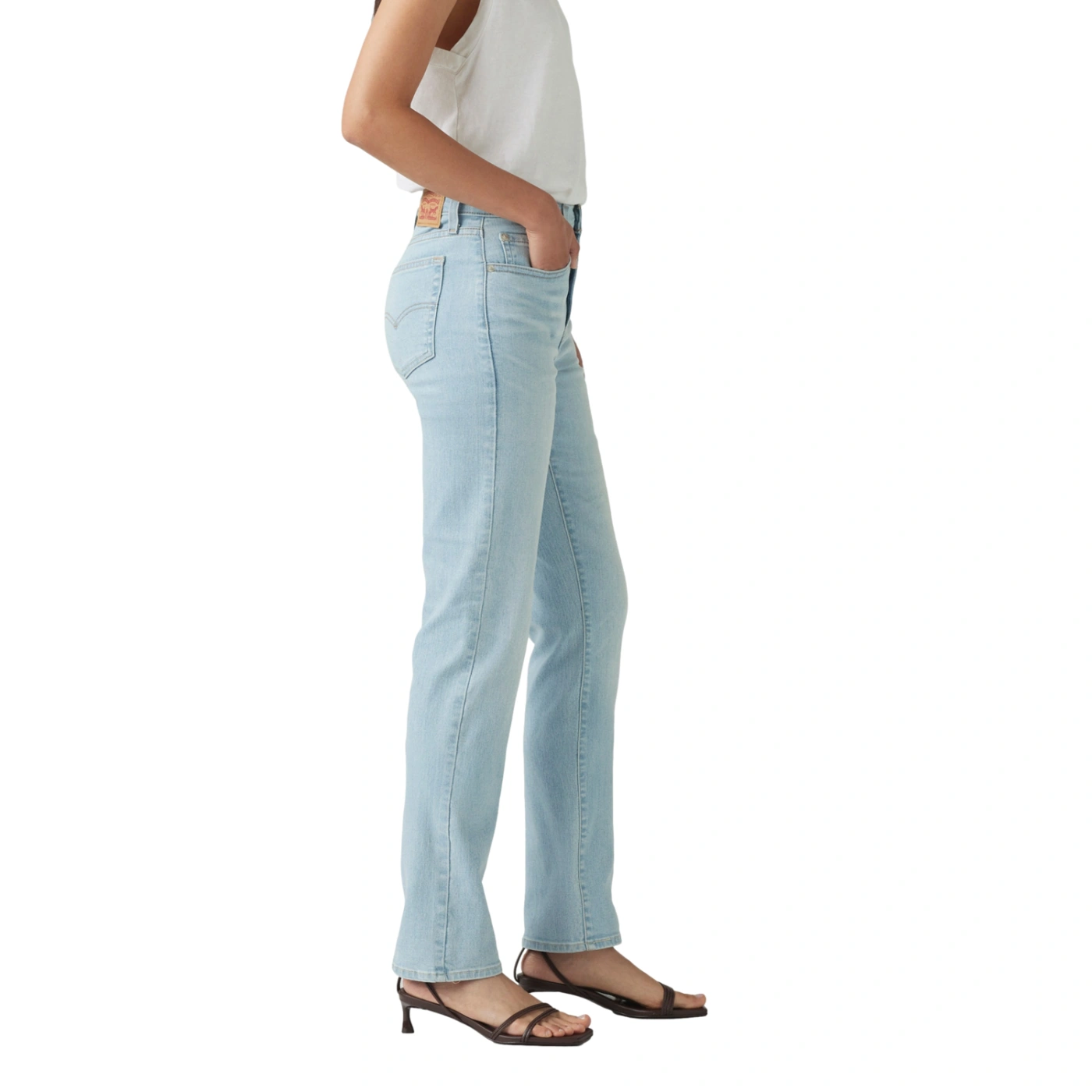 JEAN RECTO MUJER LEVI'S 724 HIGH RISE STRAIGHT ETERNAL INDIGO LIGHT - 3