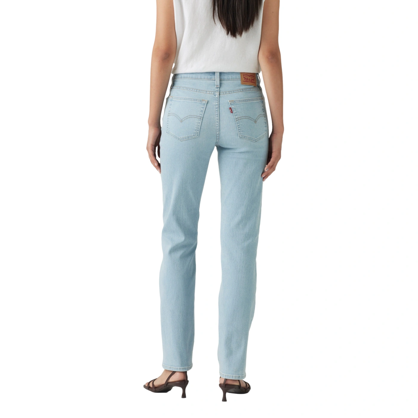 JEAN RECTO MUJER LEVI'S 724 HIGH RISE STRAIGHT ETERNAL INDIGO LIGHT - 4
