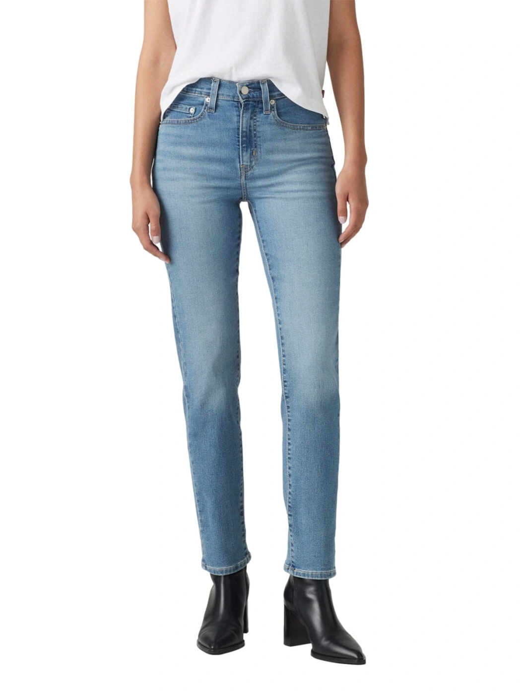 JEAN RECTO MUJER LEVI'S 724 HIGH ROSE STRAIGHT ETERNAL INDIGO MID - 1