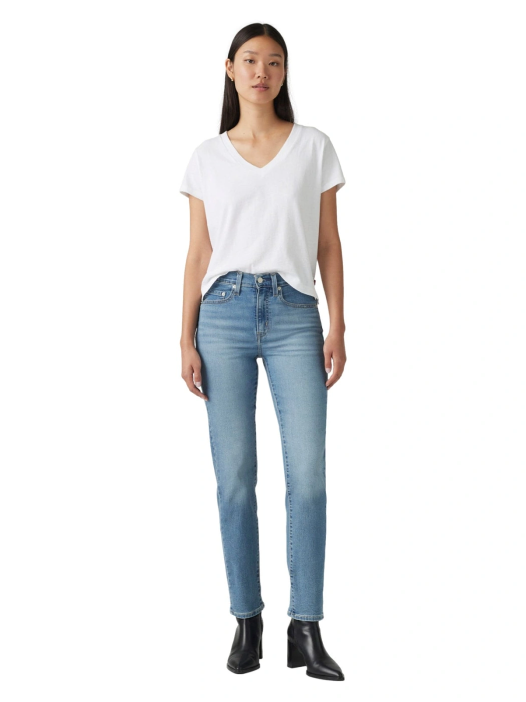 JEAN RECTO MUJER LEVI'S 724 HIGH ROSE STRAIGHT ETERNAL INDIGO MID - 4