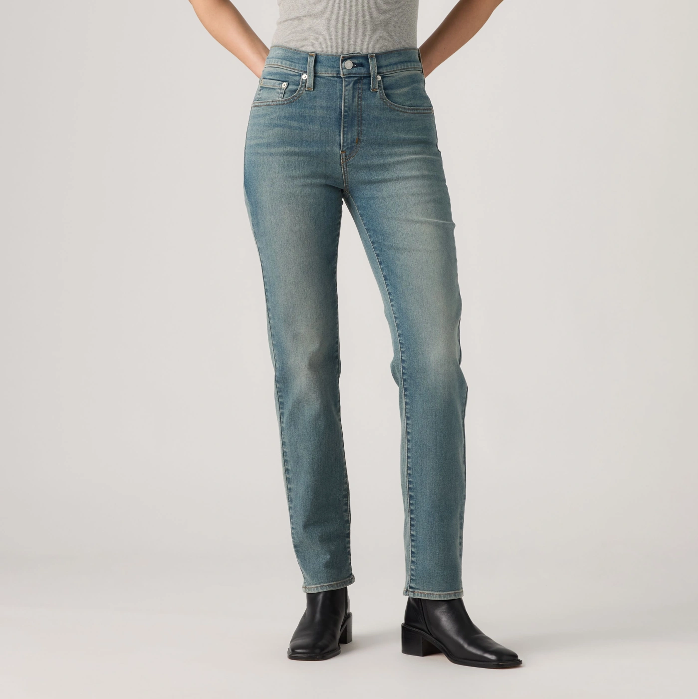 JEAN STRAIGHT MUJER LEVI'S 724 HIGH RISE TREE TIME - 3