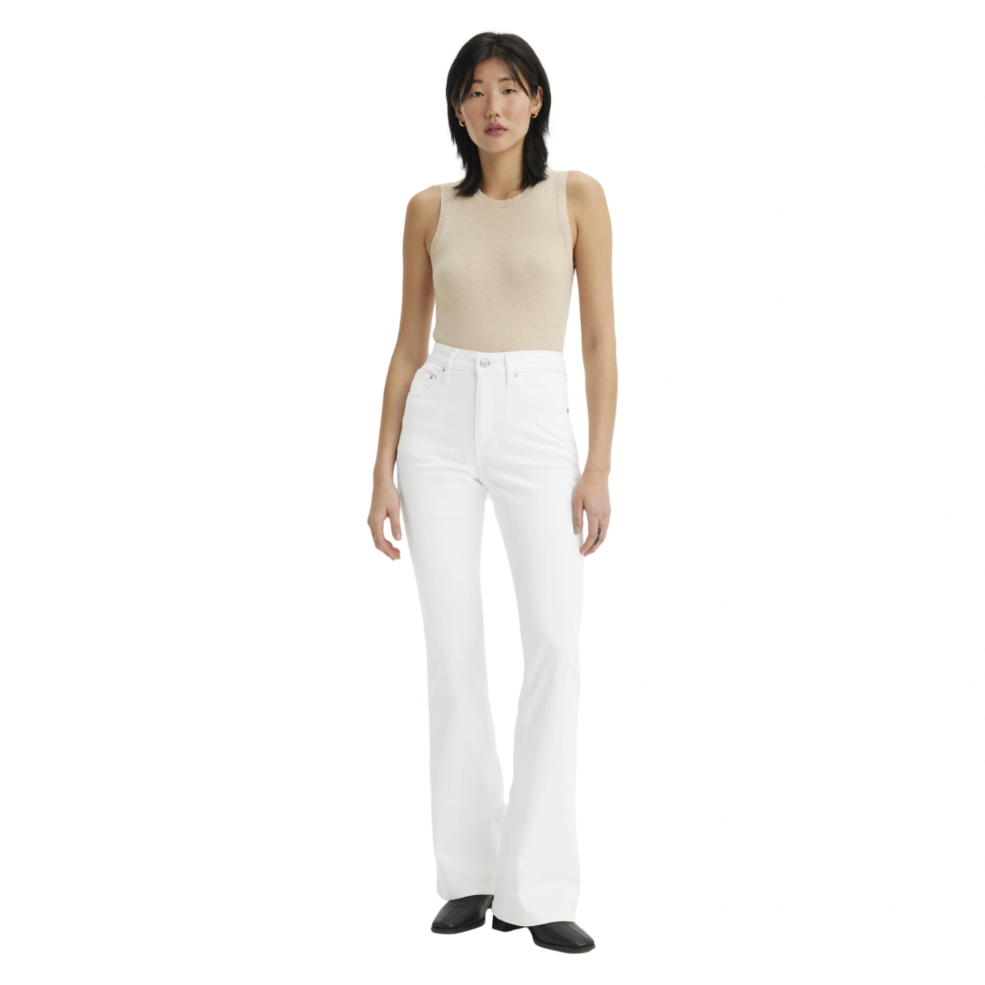 JEAN FLARE MUJER LEVI'S 726 SOFT CLEAN WHITE - 4