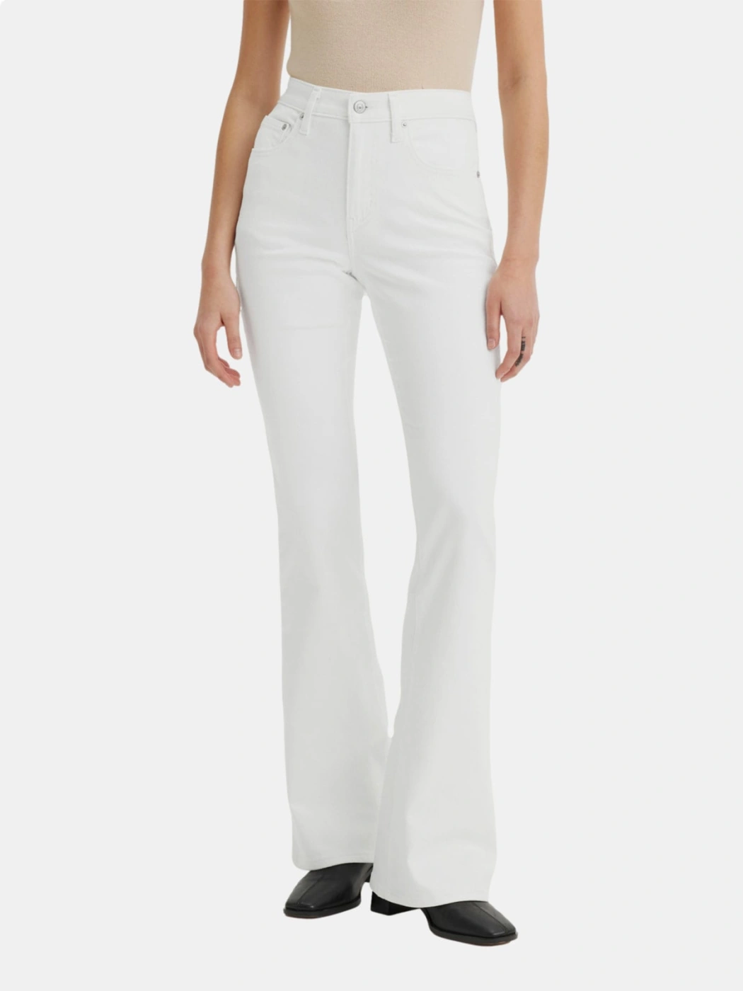 JEAN FLARE MUJER LEVI'S 726 SOFT CLEAN WHITE - 1