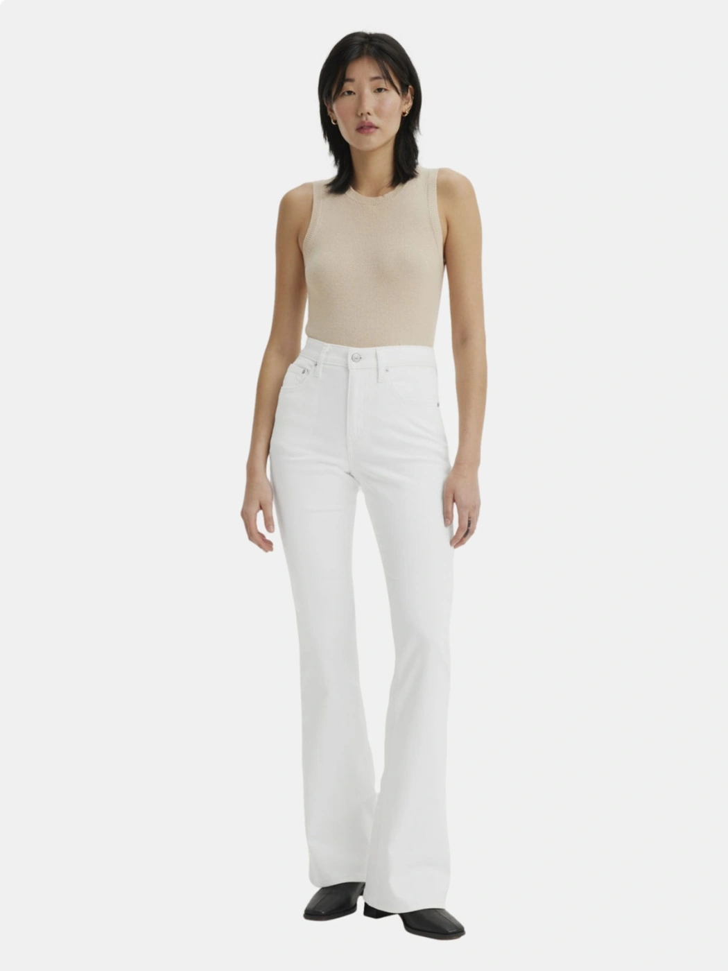 JEAN FLARE MUJER LEVI'S 726 SOFT CLEAN WHITE - 4