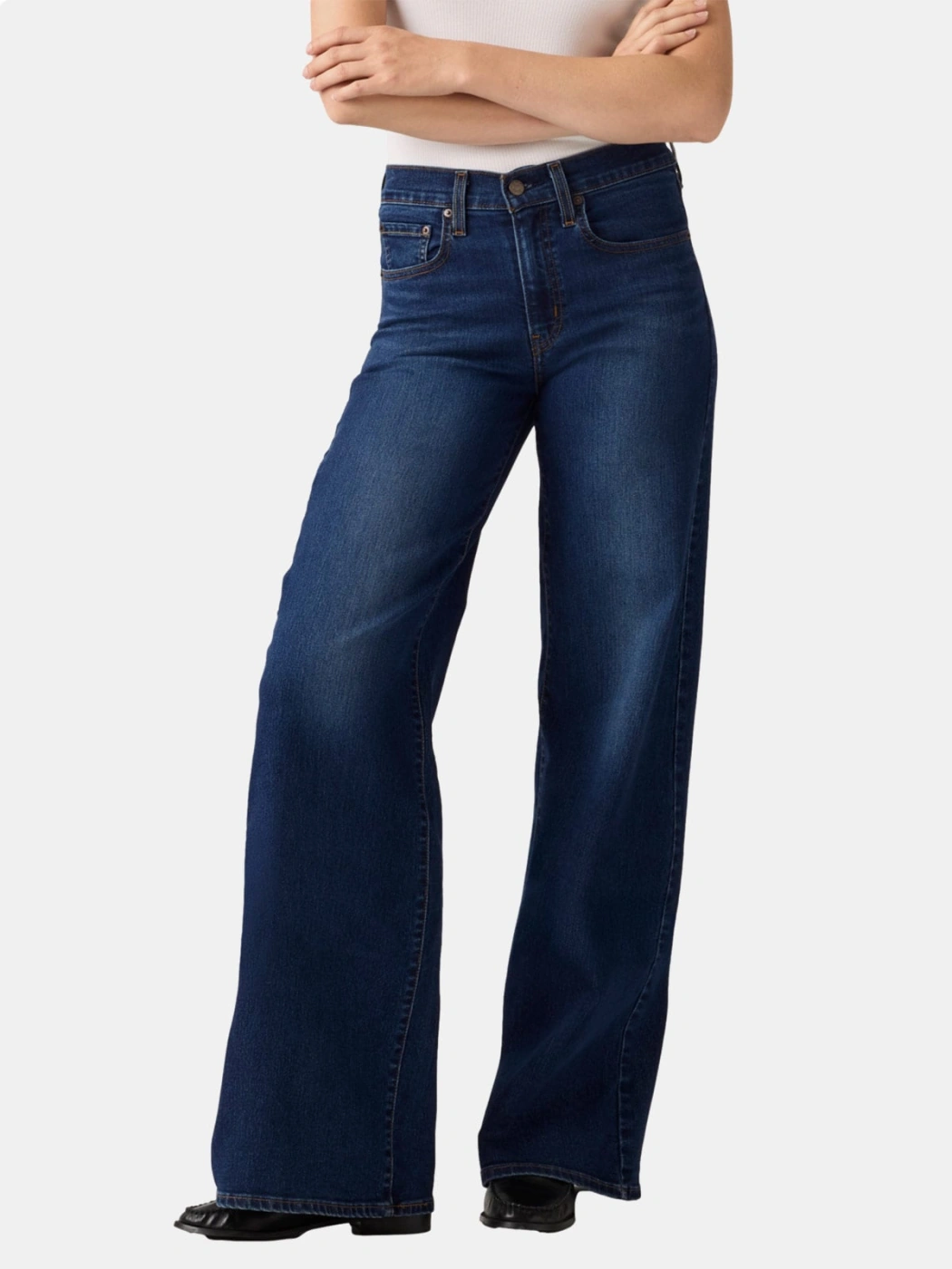JEAN WIDE LEG MUJER LEVI'S 728 ETERNAL INDIGO DARK - 1