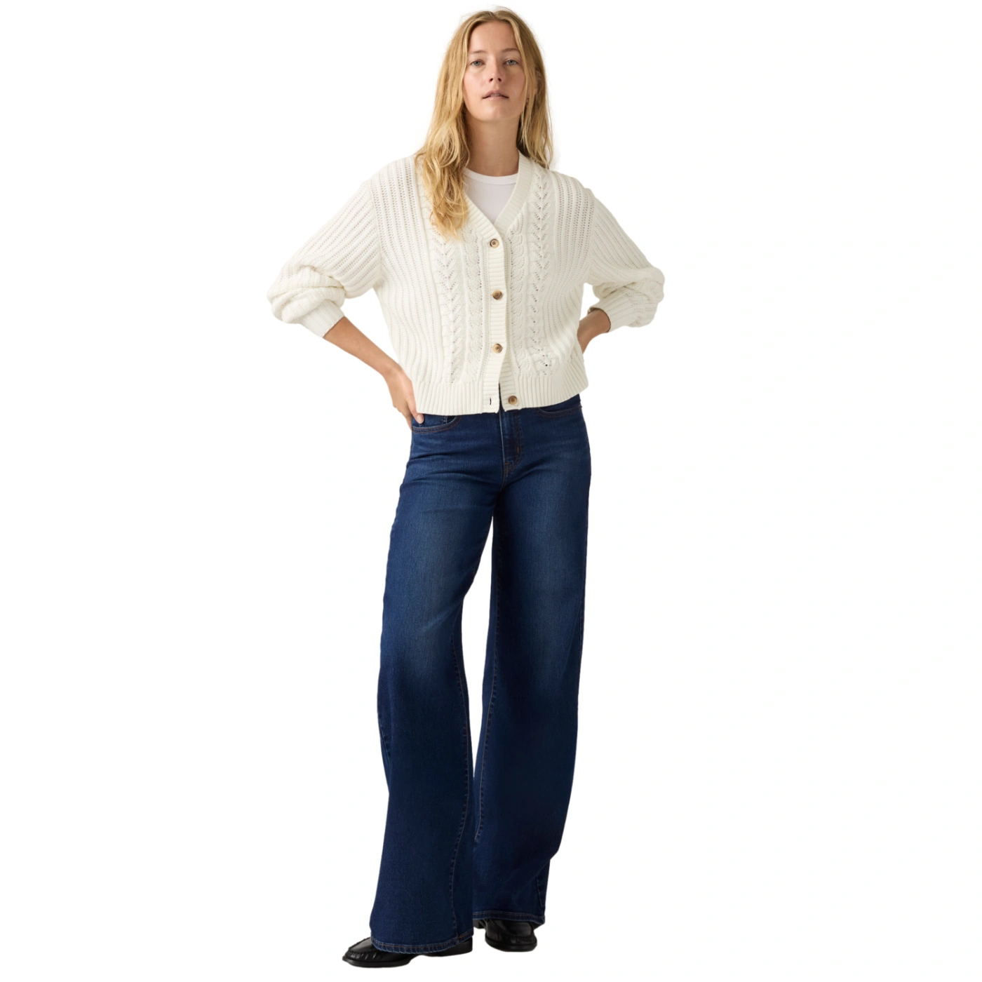 JEAN WIDE LEG MUJER LEVI'S 728 ETERNAL INDIGO DARK - 1