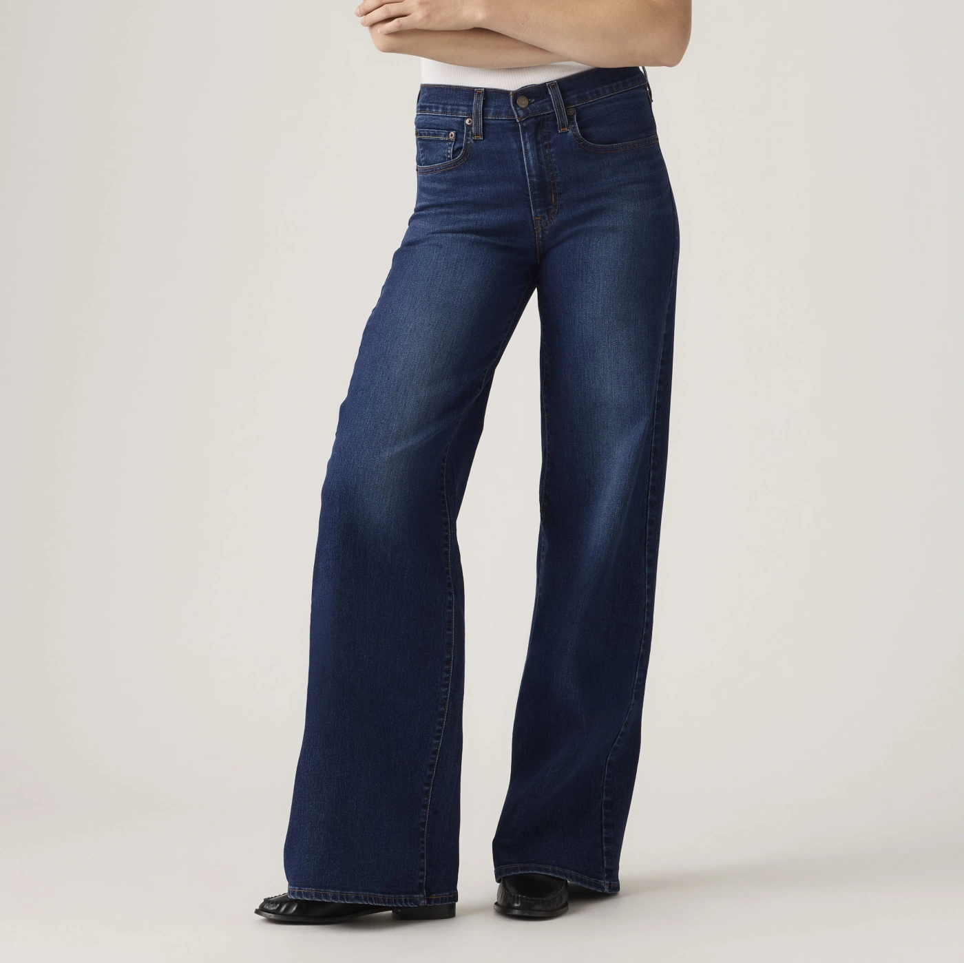JEAN WIDE LEG MUJER LEVI'S 728 ETERNAL INDIGO DARK - 3