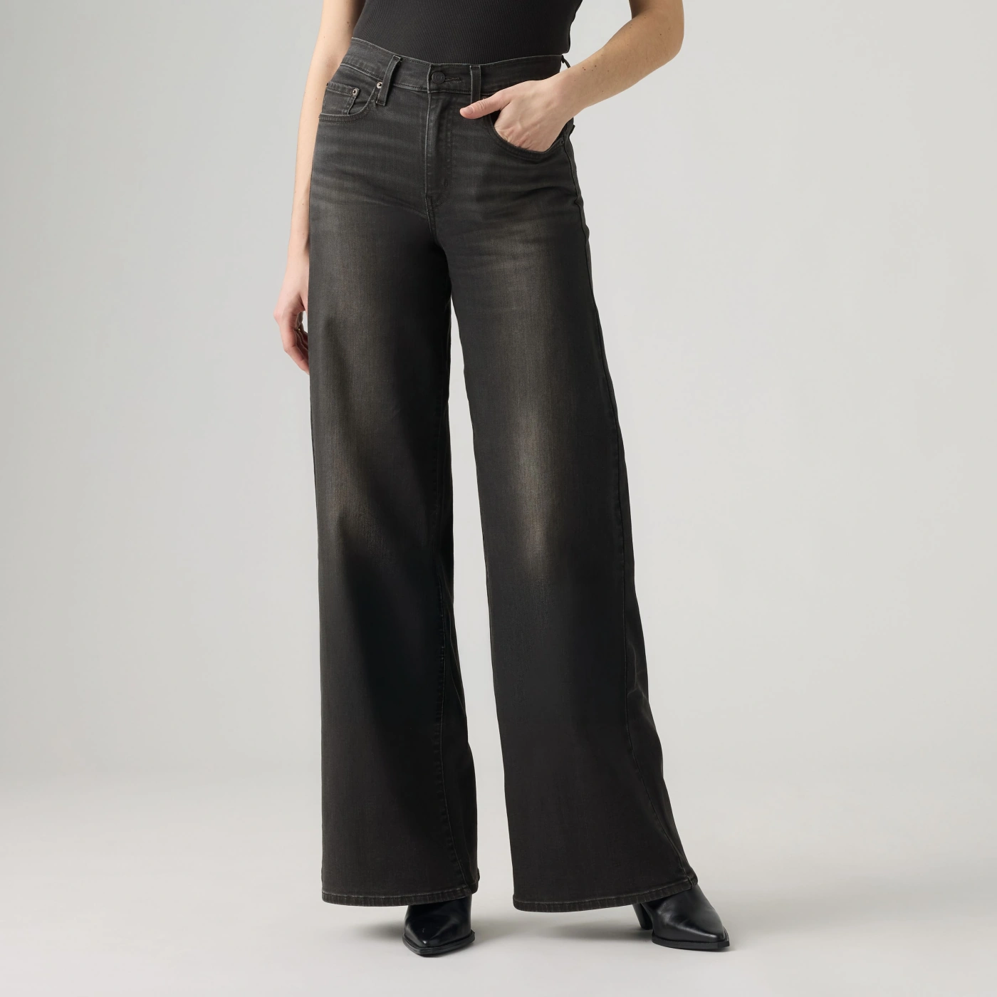 JEAN WIDE LEG MUJER LEVI'S 728 HR SLATE OF MIND - 3