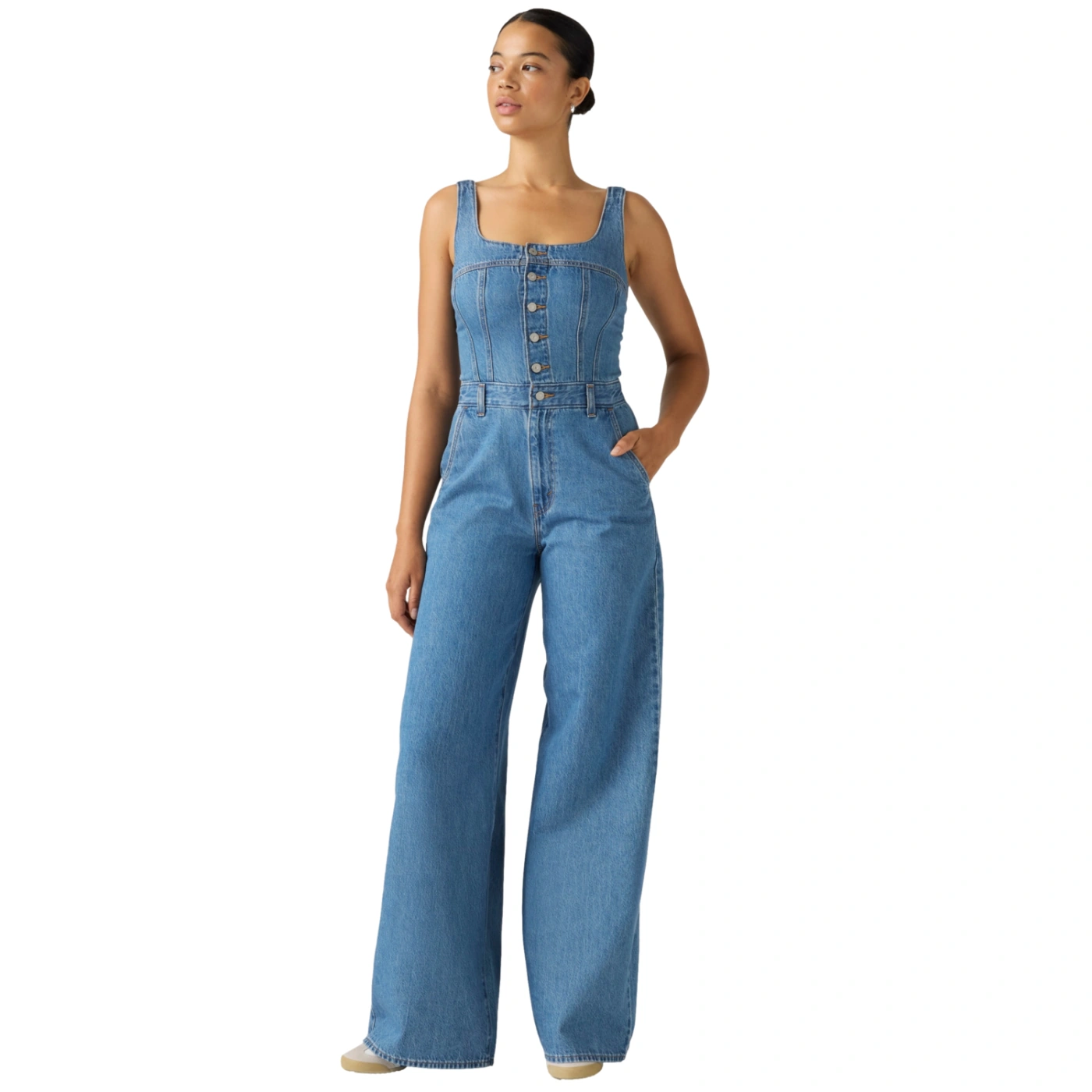 ENTERIZO LARGO ALGODÓN MUJER LEVI'S AUDRA SEAMED JUMPSUIT IS IT WORTH IT - 1