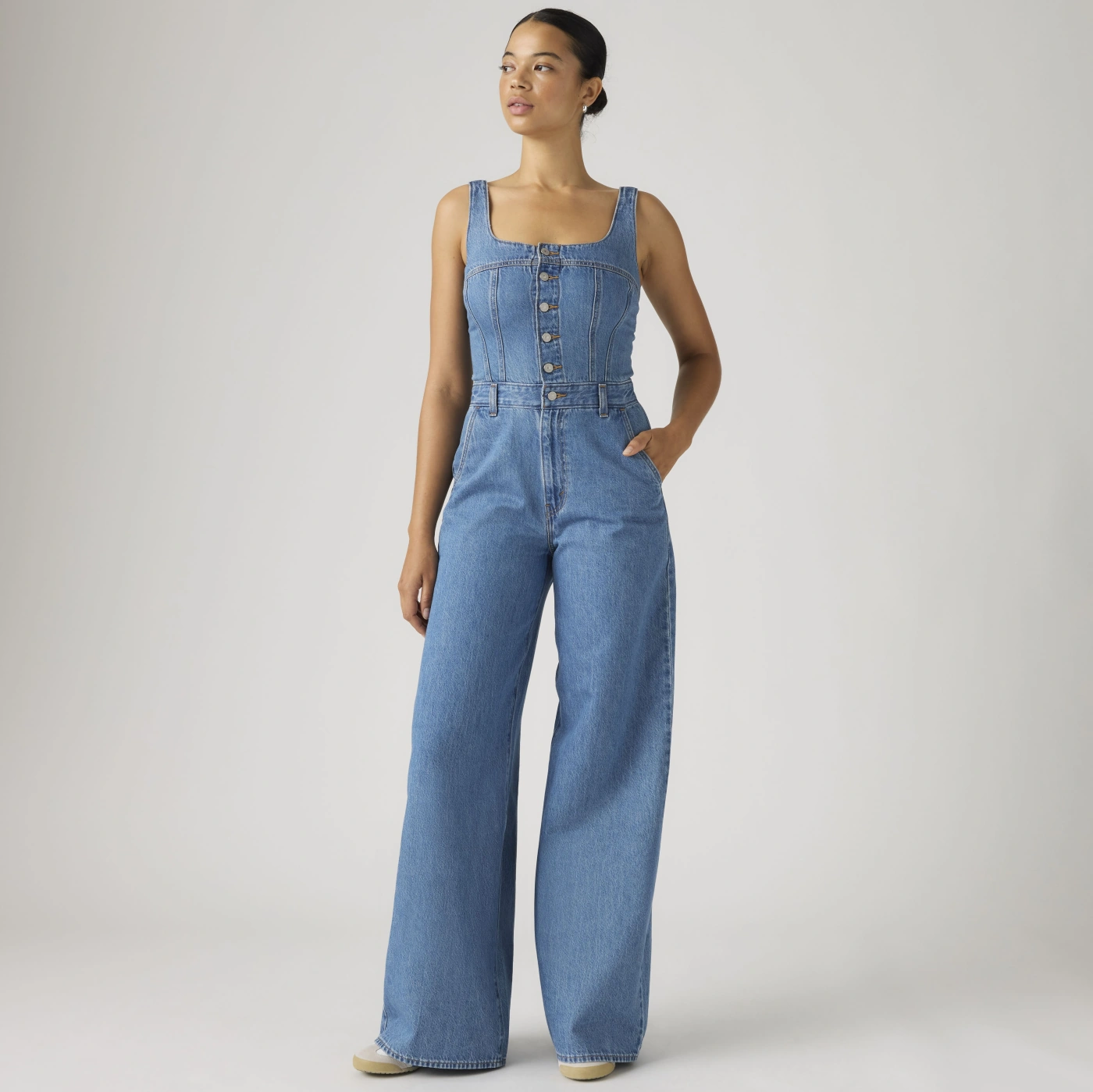 ENTERIZO LARGO ALGODÓN MUJER LEVI'S AUDRA SEAMED JUMPSUIT IS IT WORTH IT - 1
